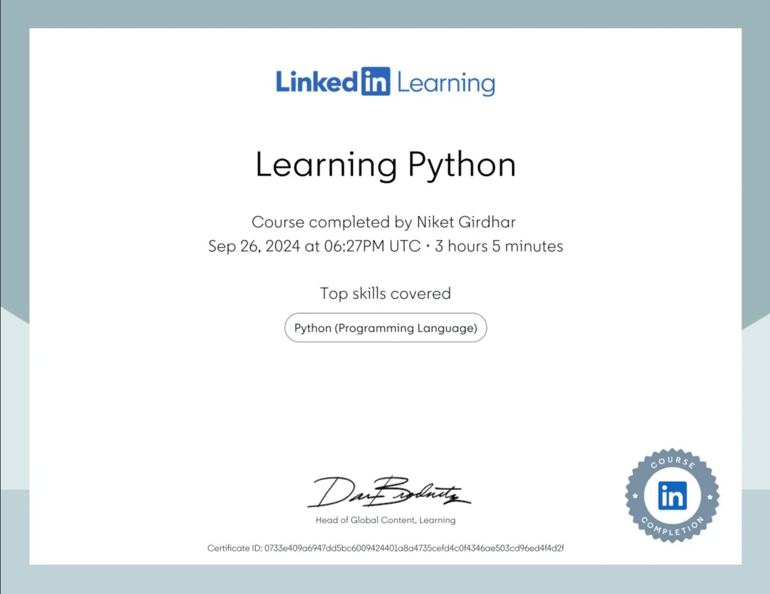 Learning Python