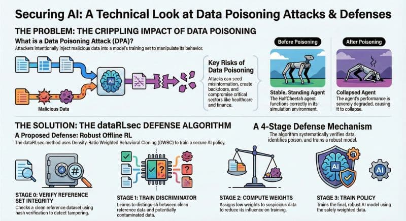 dataRLsec - Safety, Security, and Reliability With Robust Offline Reinforcement Learning for DPAs